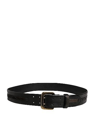 Plein Sud Black Leather Gold Metal Buckle Waist Women Women's Belt (view 2)