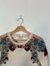 Sea New York 100% Cotton 100% Polyester Floral White Red Pullover Sweater Size S - photo 4