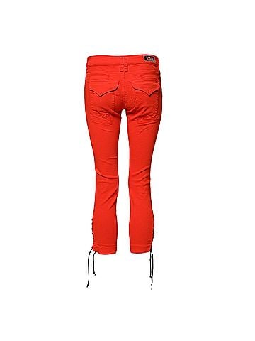 Plein Sud Red Mid Waist Skinny Cropped Trouser Women's Jeans (view 2)