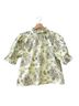 Hunter Bell Floral Green Short Sleeve Blouse Size XS - photo 1