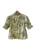 Hunter Bell Floral Green Short Sleeve Blouse Size XS - photo 2