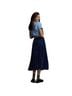 Marimekko 100% Recycled Polyester Floral Blue Black Formal Skirt Size XXS - photo 2