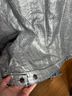 Marc Jacobs 100% Cotton Solid Silver Denim Jacket Size L - photo 6
