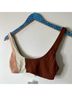 L Space Solid Brown Tan Swimsuit Top Size S - photo 5