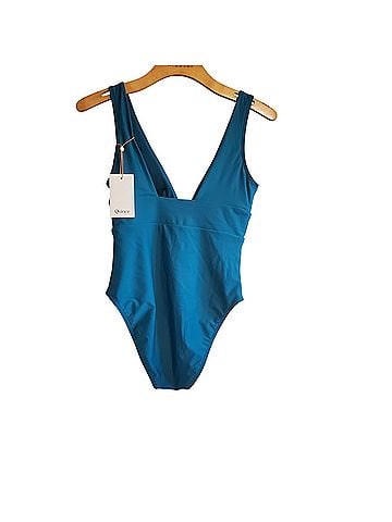 Quince Quince Italian Plunge One Piece One Piece Swimsuit (view 2)