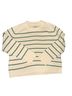 Abercrombie & Fitch Stripes White Green Pullover Sweater Size S - photo 1