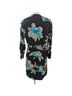 Sandro 100% Viscose 100% Polyester Floral Black Blue Casual Dress Size 4 - photo 3