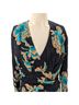 Sandro 100% Viscose 100% Polyester Floral Black Blue Casual Dress Size 4 - photo 9