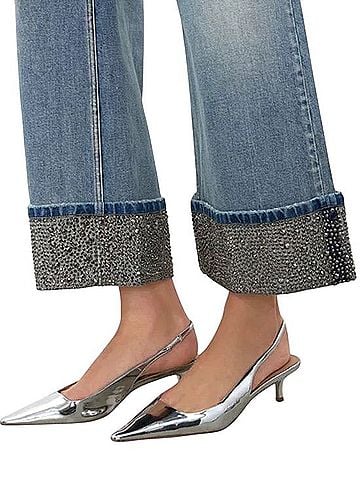 Alice + Olivia WEEZY EMBELLISHED JEAN Jeans (view 2)