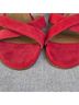 Margaux 100% Leather Print Red Sandals Size 10 1/2 - photo 5