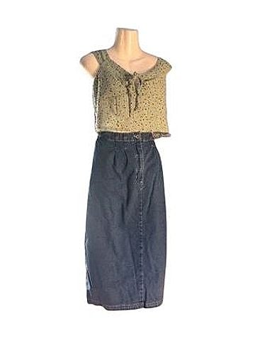Bill Blass Bill Blass Skirt Denim Skirt (view 1)