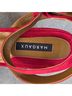 Margaux 100% Leather Print Red Sandals Size 10 1/2 - photo 3