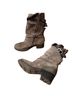 A.S.98 100% Suede Gray Ankle Boots Size 9 - photo 2