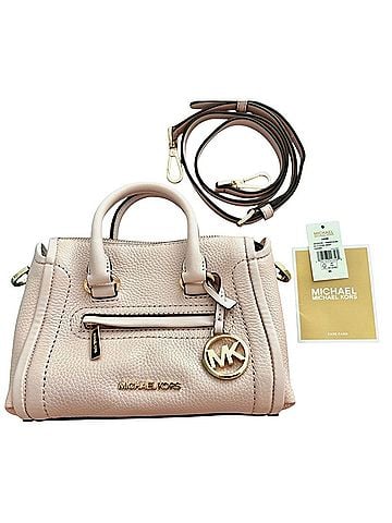 Michael Kors NEW WITH TAGS! Mini Blush Pink Carine Leather Satchel (view 1)