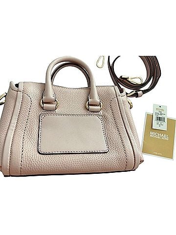 Michael Kors NEW WITH TAGS! Mini Blush Pink Carine Leather Satchel (view 2)