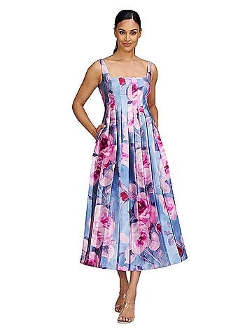 Kay Unger Maeve Tea Length Dress Maeve Tea Length Dress Cocktail Dress (view 1)