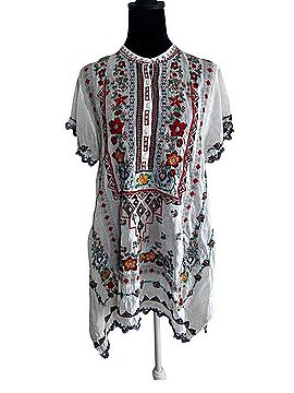 Johnny Was Liesse Short Sleeve Blouse (view 1)