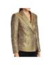 Derek Lam 10 Crosby 42% Polyester 40% Polyamide 18% Metallic Fiber 100% Cotton 100% Polyester Jacquard Gold Blazer Size 4 - photo 4