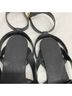 Tory Burch 100% Leather Black Sandals Size 7 1/2 - photo 5