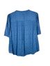 1.State 100% Polyester Leopard Print Blue Short Sleeve Blouse Size XL - photo 2
