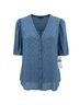 1.State 100% Polyester Leopard Print Blue Short Sleeve Blouse Size XL - photo 1