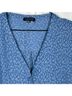 1.State 100% Polyester Leopard Print Blue Short Sleeve Blouse Size XL - photo 9