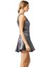 Yoana Baraschi 90% Polyester 7% Elastane 3% Nylon 100% Poly Print Silver Cocktail Dress Size 2 - photo 11