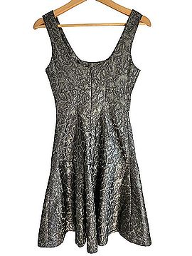 Yoana Baraschi Silver Flair Cocktail Dress (view 2)