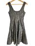 Yoana Baraschi 90% Polyester 7% Elastane 3% Nylon 100% Poly Print Silver Cocktail Dress Size 2 - photo 2