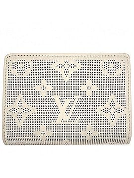 Louis Vuitton Louis Vuitton Tri-fold Wallet for Women, Monogram Mahina, Portefeuille Claire Compact Mini Wallet, Ivory Green, LOUIS VUITTON M83075, Quartz Movement, Silver Hardware (view 1)