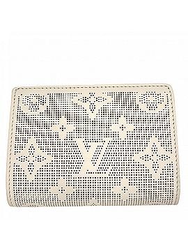 Louis Vuitton Louis Vuitton Tri-fold Wallet for Women, Monogram Mahina, Portefeuille Claire Compact Mini Wallet, Ivory Green, LOUIS VUITTON M83075, Quartz Movement, Silver Hardware (view 2)
