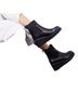 M. Gemi 100% Leather Gray Black Boots Size EU 38 1/2 - photo 1