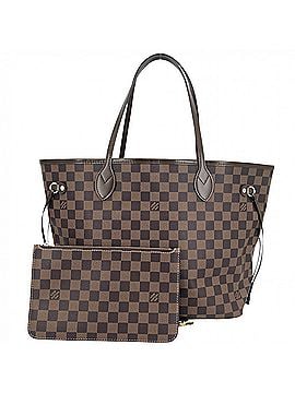 Louis Vuitton Louis Vuitton Neverfull MM Tote Bag for Women, Handbag/Shoulder Bag, LOUIS VUITTON N40599, Damier Canvas, Brown, Gold Hardware (view 1)