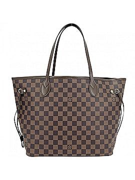 Louis Vuitton Louis Vuitton Neverfull MM Tote Bag for Women, Handbag/Shoulder Bag, LOUIS VUITTON N40599, Damier Canvas, Brown, Gold Hardware (view 2)