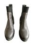 M. Gemi 100% Leather Gray Black Boots Size EU 38 1/2 - photo 2