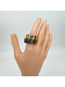 Louis Vuitton Louis Vuitton Men's Ring - LV Instinct Set 2 Large Size Accessories LOUIS VUITTON M00514 Gold and Silver Approx. 18.8g (total) (view 2)