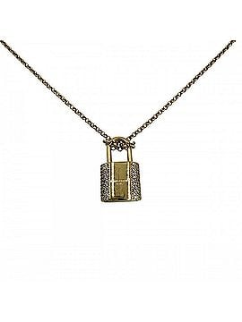 Louis Vuitton Louis Vuitton Women's Necklace, Key Motif, LV Padlock Accessory, Double Chain, Adjustable, Rhinestone, M01593, Gold, Approx. 18.5g (view 2)