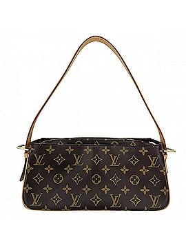 Louis Vuitton Louis Vuitton Vivacite MM Shoulder Bag for Women, Handbag/Shoulder Bag, LOUIS VUITTON M51164, Monogram Canvas, Brown, Gold Hardware (view 2)