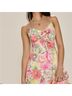 Francesca's 100% Polyester Floral Pink White Casual Dress Size L - photo 3