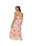 Francesca's 100% Polyester Floral Pink White Casual Dress Size L - photo 2