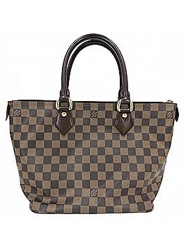 Louis Vuitton Louis Vuitton Women's Damier Saleya PM Tote Bag, Shoulder Brown, LOUIS VUITTON N51183, Gold Hardware (view 1)