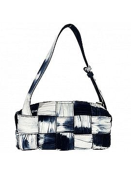 Bottega Veneta Bottega Veneta Women's Maxi Intrecciato Small Brick Cassette Shoulder Bag - Bag/Crossbody Denim/Navy/White with Gold Hardware (view 1)