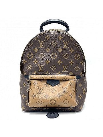 Louis Vuitton Louis Vuitton Women's Monogram Palm Springs Backpack PM, Brown, M43116, Gold Hardware (view 1)