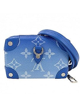 Louis Vuitton Louis Vuitton Men's Monogram Clouds Soft Trunk Necklace Wallet/Coin Purse - Blue with Silver Hardware (M45440) (view 2)