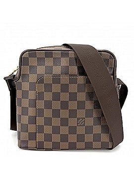 Louis Vuitton Louis Vuitton Olaf PM Shoulder Bag for Women, N41442, Damier Canvas, Brown, Gold Hardware (view 1)