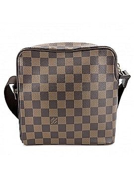 Louis Vuitton Louis Vuitton Olaf PM Shoulder Bag for Women, N41442, Damier Canvas, Brown, Gold Hardware (view 2)