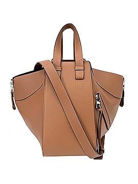 Loewe Loewe Women's Hammock Bag, Shoulder Handbag, Crossbody Tote Leather, LOEWE 387.30.S35, Calfskin, Brown, Silver Hardware (view 1)
