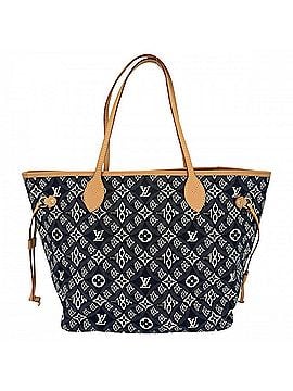 Louis Vuitton Louis Vuitton Neverfull MM Tote Bag for Women, Monogram Jacquard, Handbag/Shoulder Bag, SINCE 1854, Commuting, LOUIS VUITTON M57484, Navy/Brown, Gold Hardware (view 2)