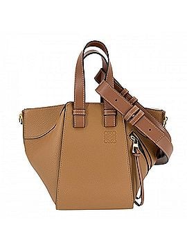 Loewe Loewe Women's Hammock Compact Shoulder Bag, Handbag, Crossbody Tote Leather, Calfskin, Brown, Gold Hardware (view 1)