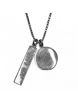 Louis Vuitton Louis Vuitton Monogram Play Pendant Necklace for Men and Women, Long with Adjustable Clasp, Metal, Silver, M01185, Approx. 19.2g (view 2)